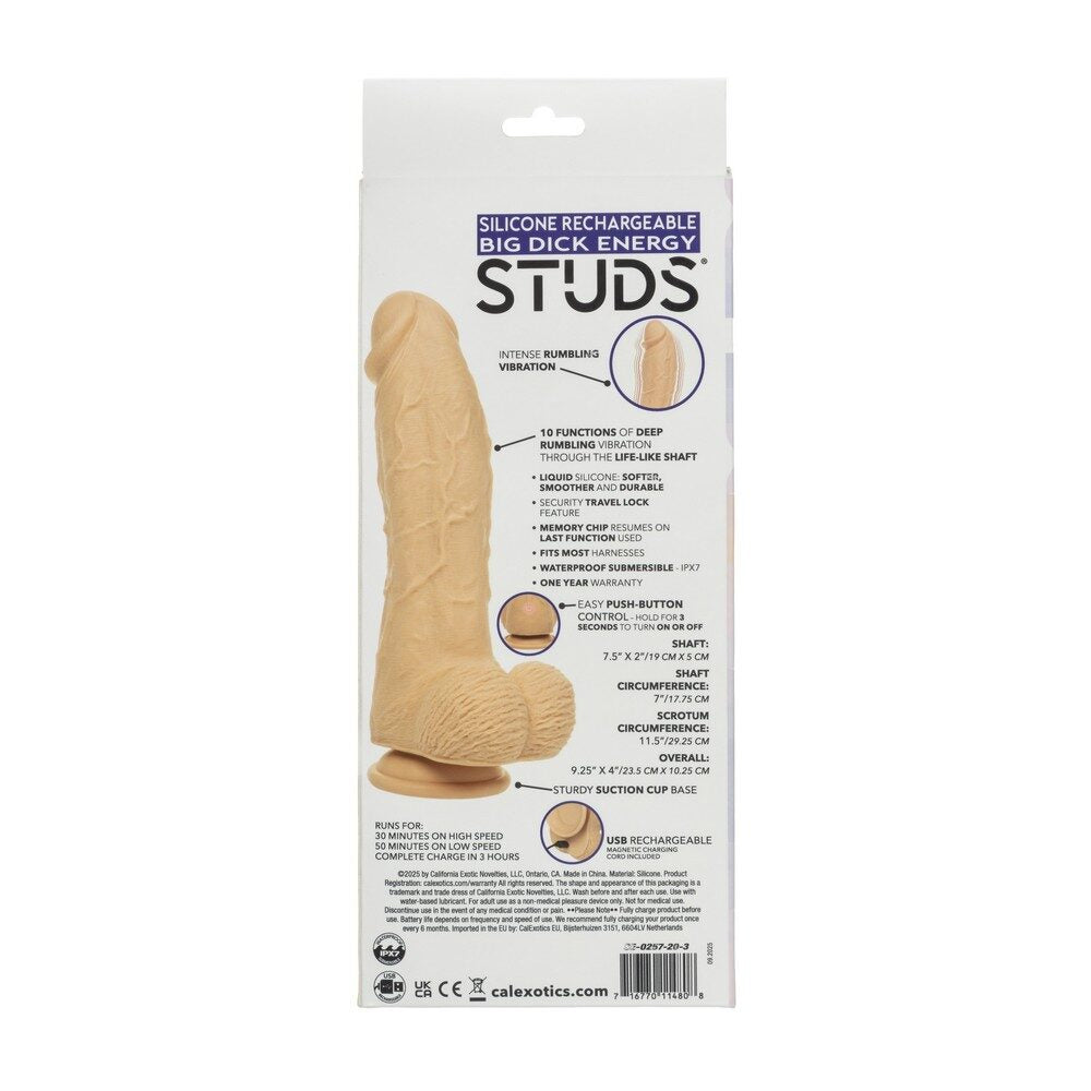 Silicone Big Dick Energy Studs - Ivory