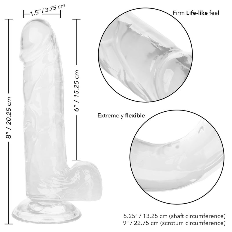 6” Size Queen Clear