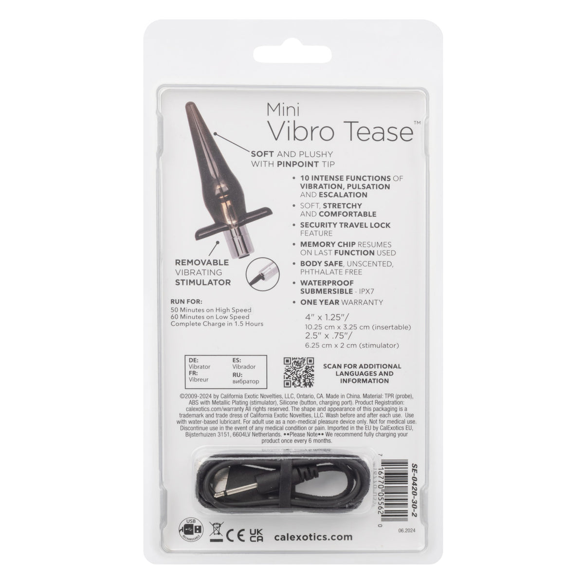 Mini Vibro Tease - Smoke