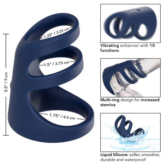 Viceroy Rechargeable Triple Cock Ring