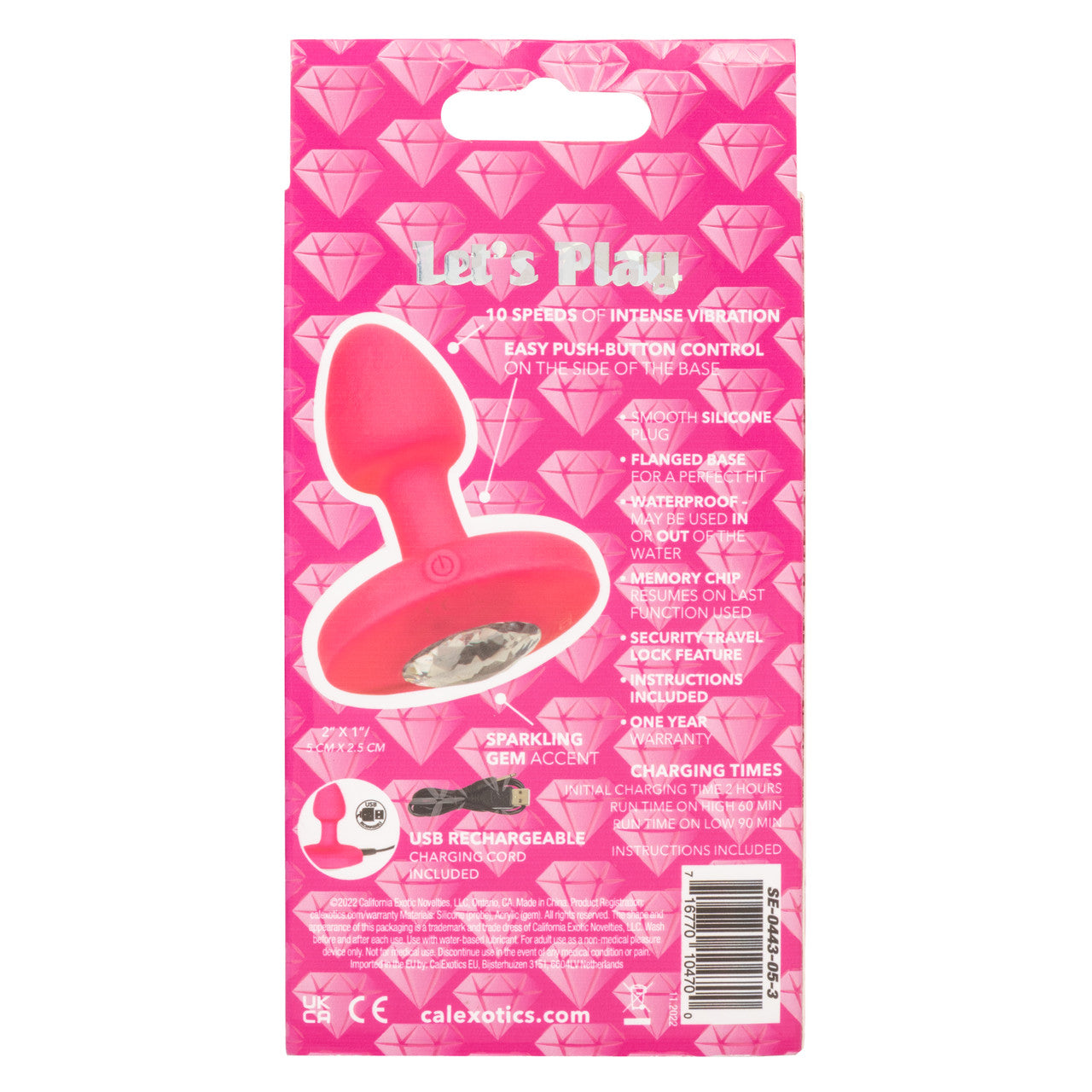 Cheeky Gems Rechargeable Probe Small Pink