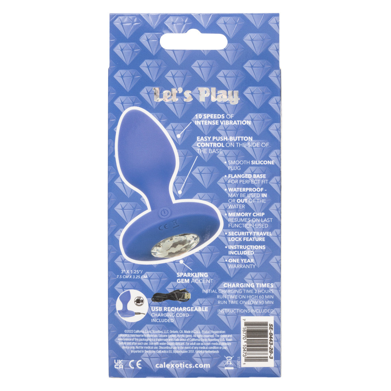 Cheeky Gems Rechargeable Probe Medium Blue