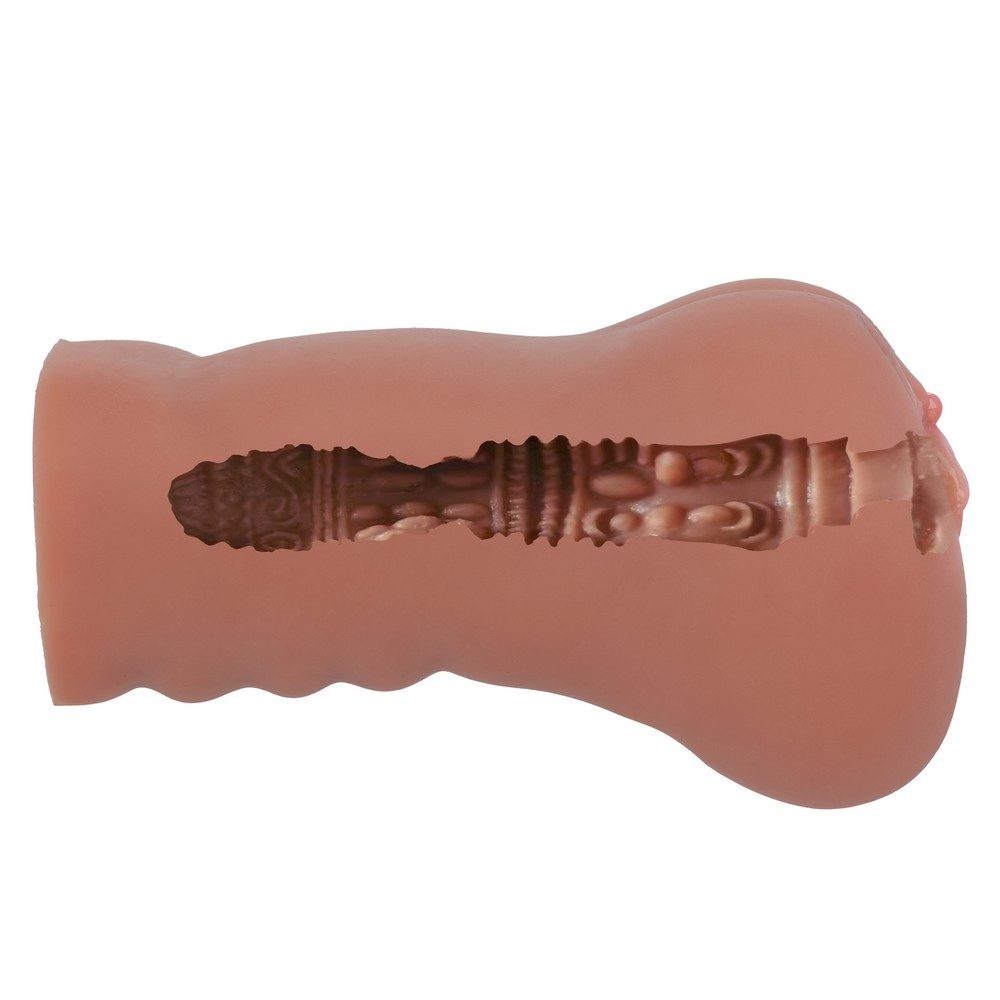 Stroke It Liquid Silicone Juicy Pussy Brown