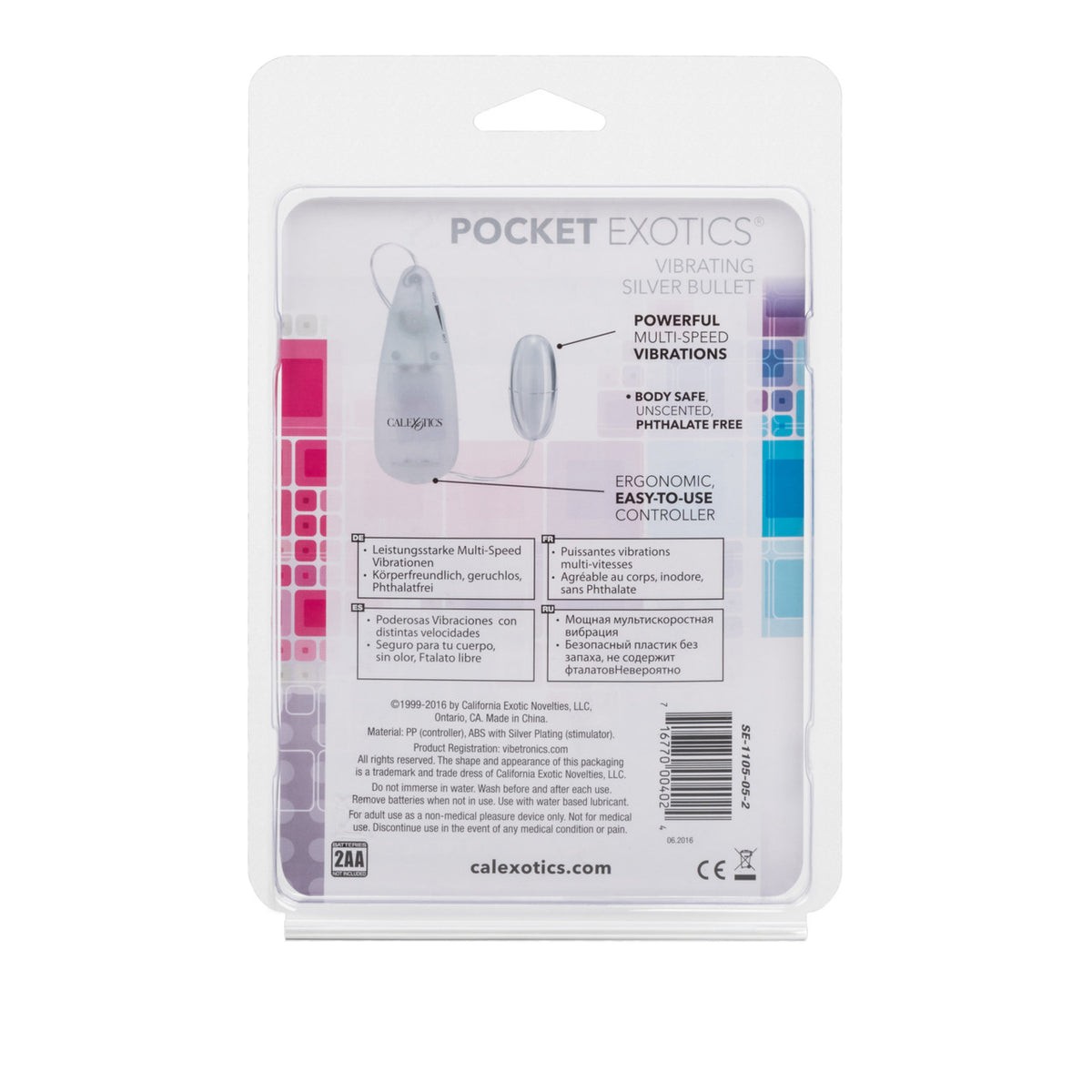 Pocket Exotics® Vibrating Silver Bullet