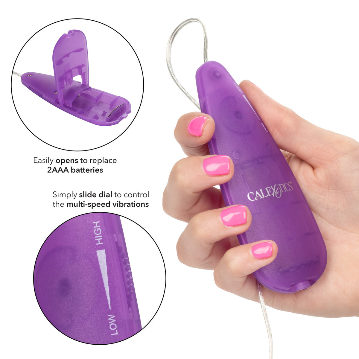 Slim Teardrop Bullet™ - Purple