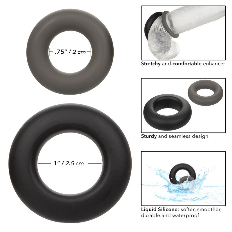 Alpha Liquid Silicone Prolong Ring Set of 2