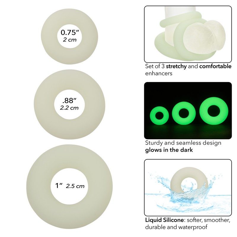 Alpha Liquid Silicone Set 3 Glow in the Dark