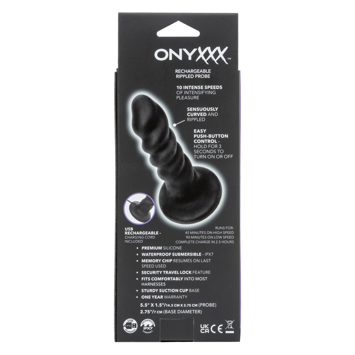 Onyxxx® Rechargeable Rippled Probe