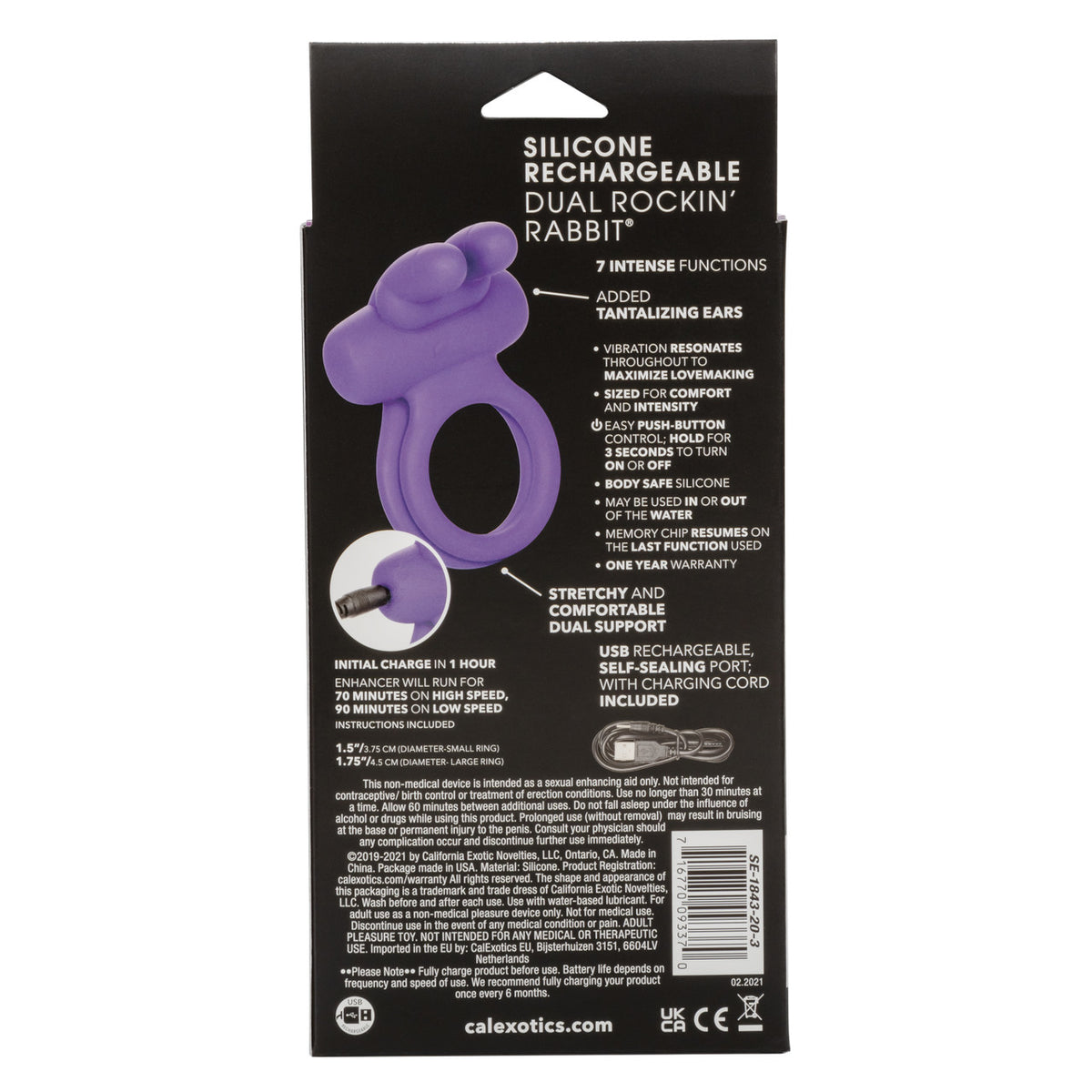 Silicone Rechargeable Dual Rockin’ Rabbit®