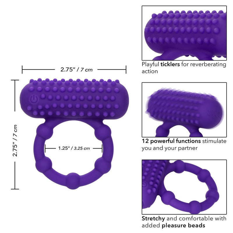 Rechargeable 5 Beaded Silicone Maximus Ring