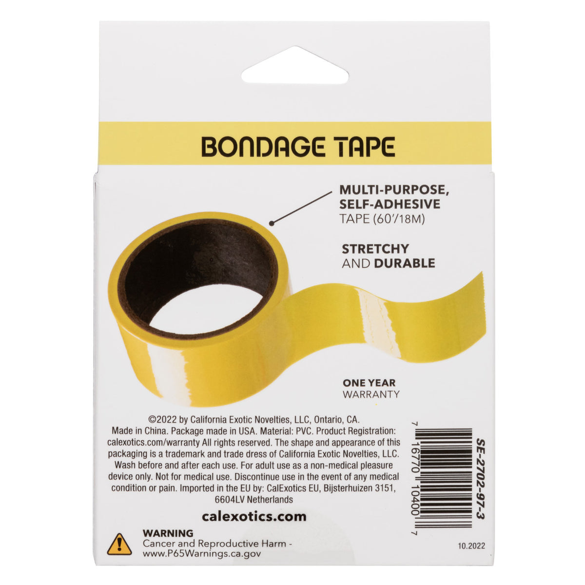 Boundless® Bondage Tape - Yellow