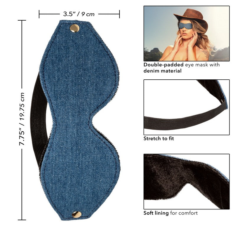 Ride ‘Em Denim Eye Mask