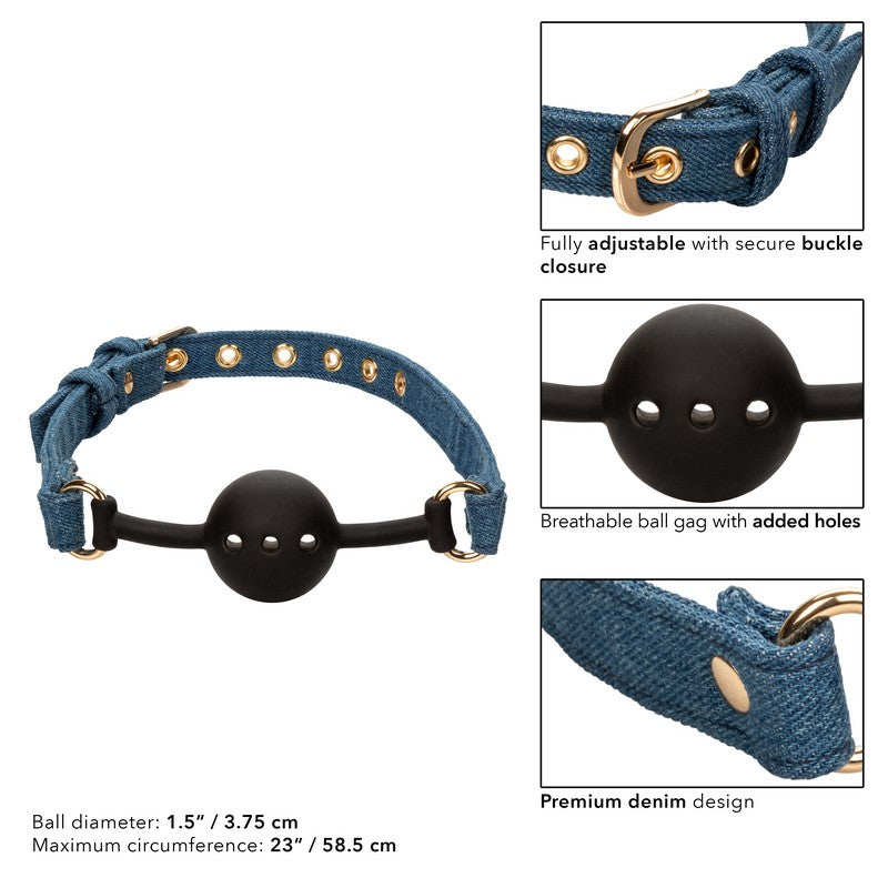 Ride ‘Em Denim Ball Gag
