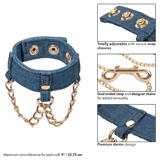 Ride ‘Em Denim Wrist Cuffs
