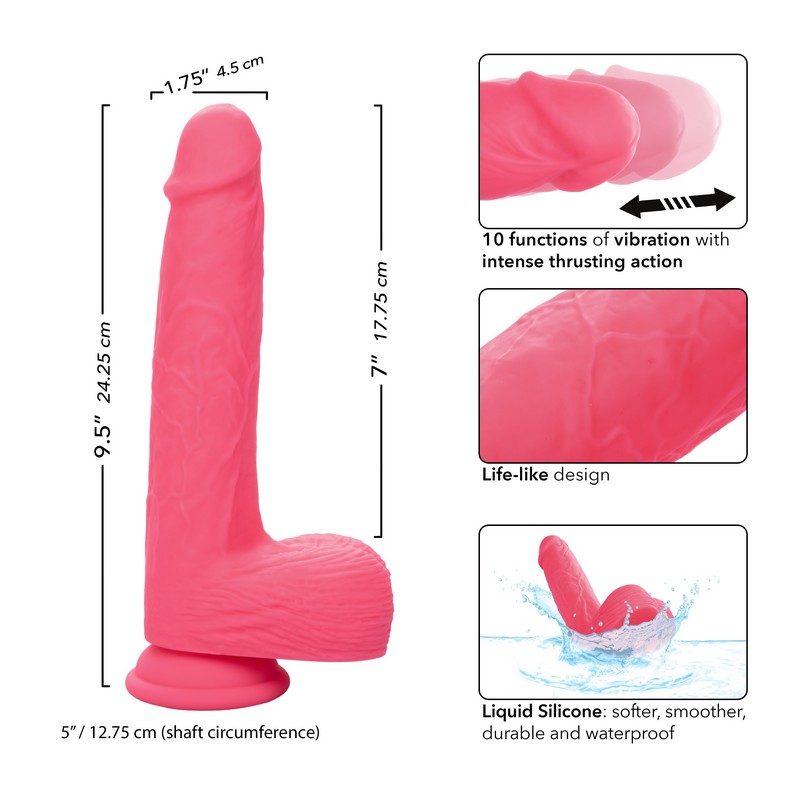 Rechargeable Rumbling & Thrusting Silicone Studs