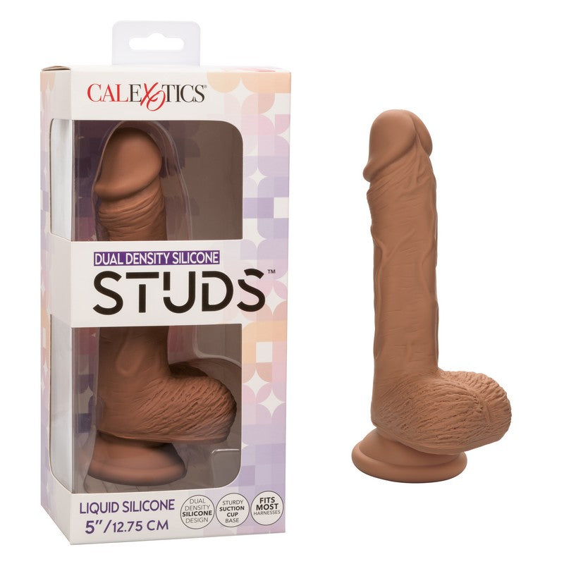 Dual Density Silicone Stud 5" Brown