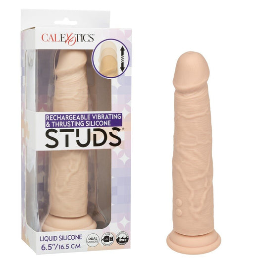Silicone Studs Vibrating & Thrusting Ivory