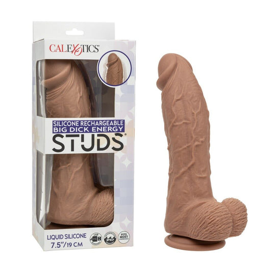 Silicone Big Dick Energy Studs - Brown