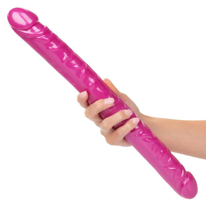 Size Queen 17” Double Dong Pink