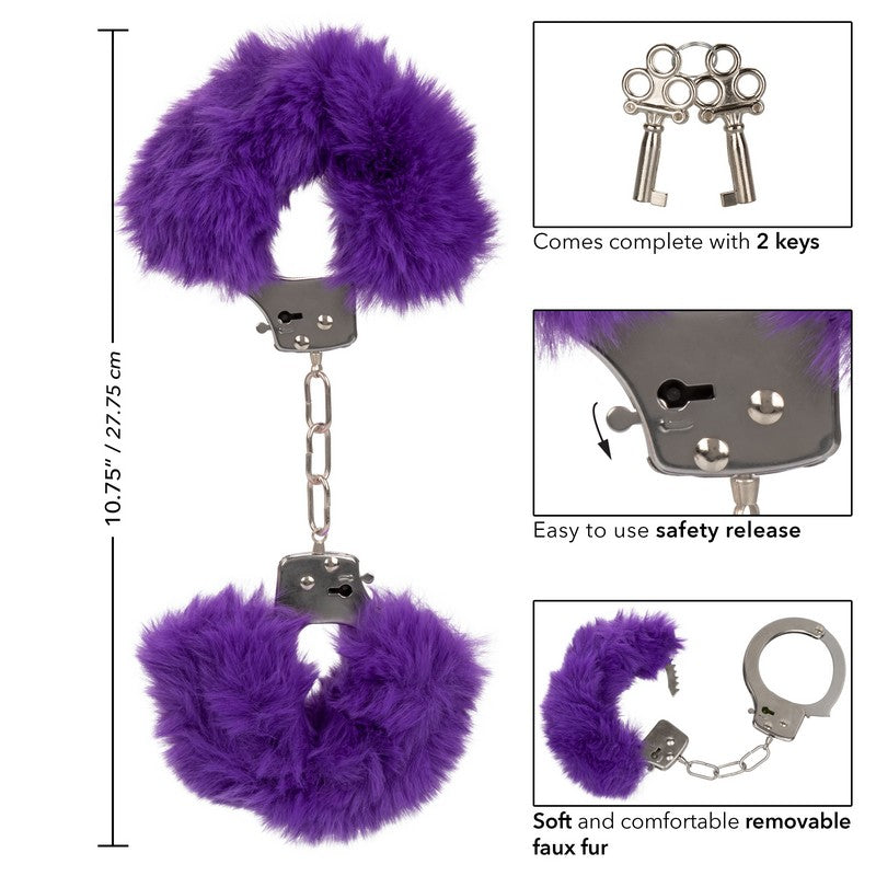 Ultra Fluffy Furry Handcuffs Purple