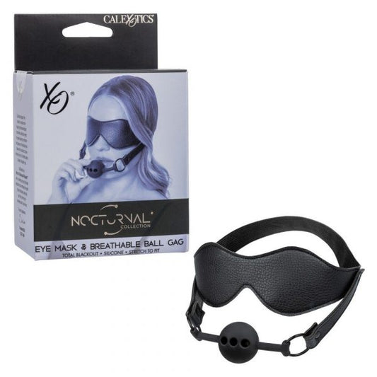 Nocturnal® Collection Eye Mask & Breathable Ball Gag