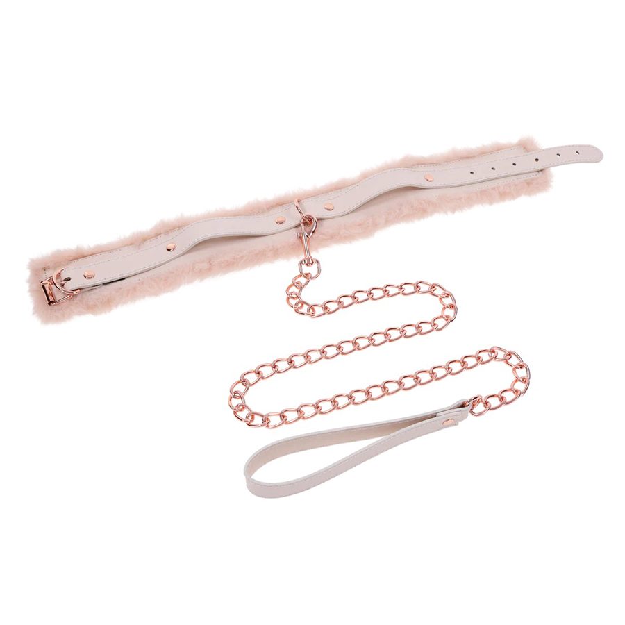 Peaches 'n CreaMe Fur Collar & Leash