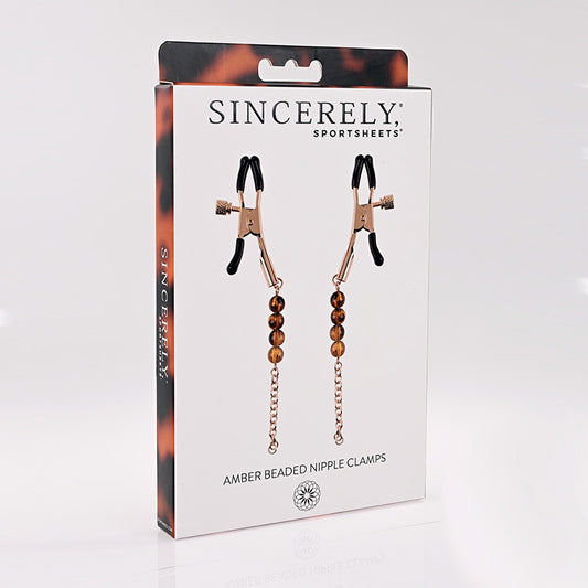 Sincerely Amber Beaded Nipple Jewelry