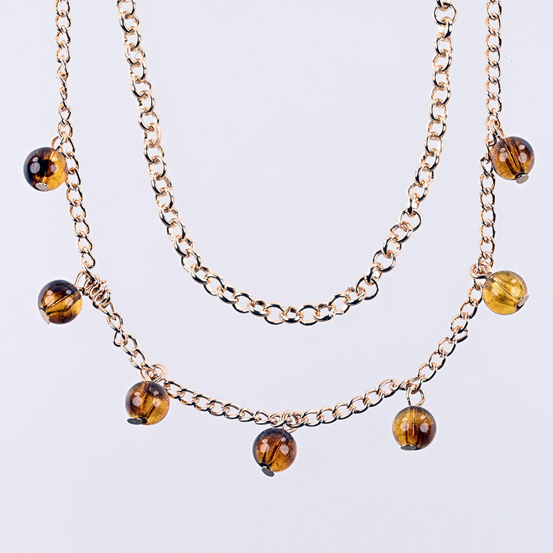 Sincerely Amber Chain Nipple Jewelry