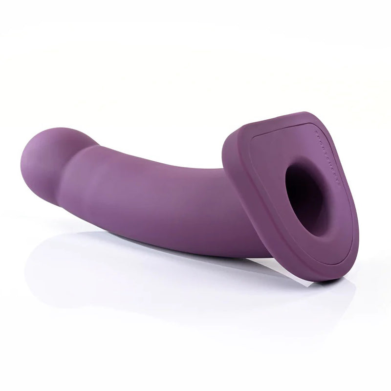 8" Banx Hollow Sheath Dildo Plum
