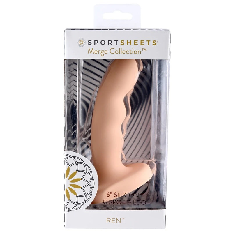 Ren 6” Silicone Dildo Peach