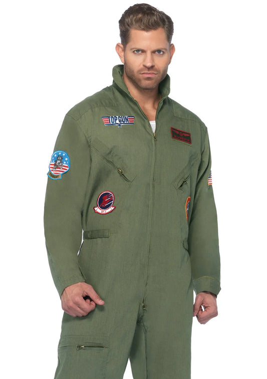 Top Gun Men's Flight Suit w/ Zipper Front
