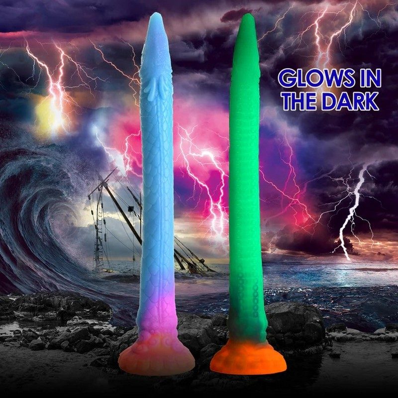 Makara Glow Silicone Snake Dildo