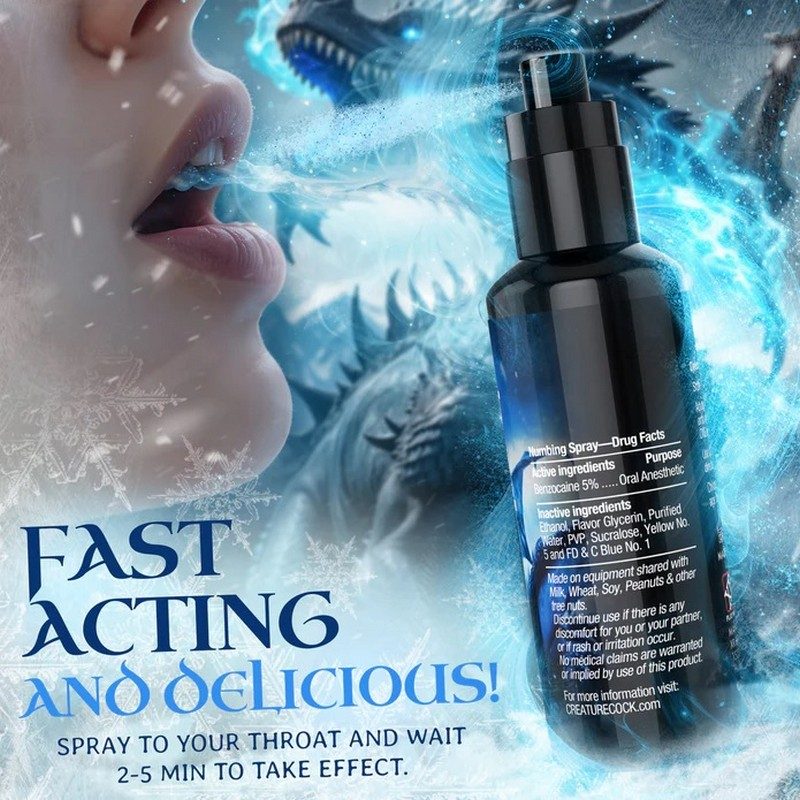 Creature Cock Throat Numbing Spray 2 oz Spearmint