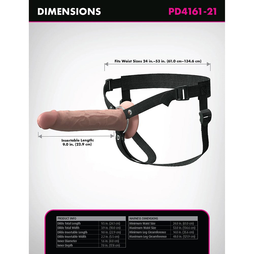 X-Tensions Elite 9" Hollow Strap-On Light