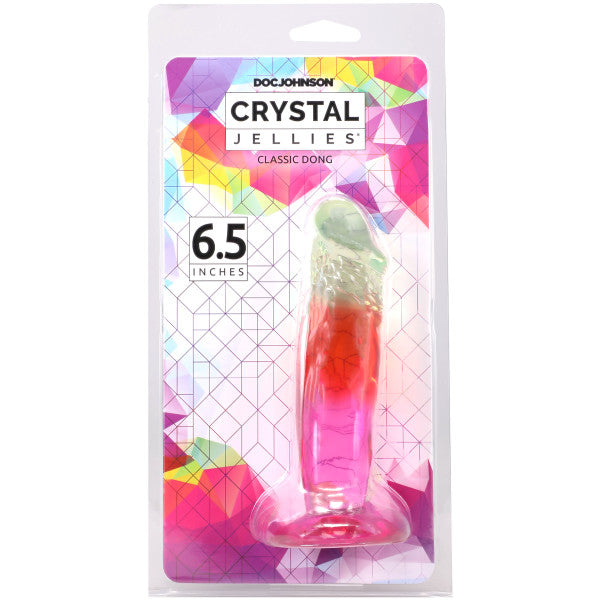 Crystal Jellies - 6.5 Inch Dong - Rainbow