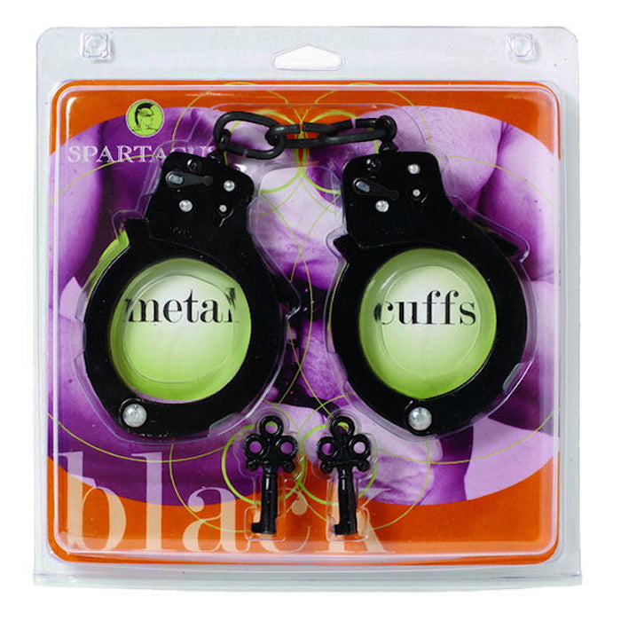 Black Coated Steel Hand Cuffs BSPL-08G1A