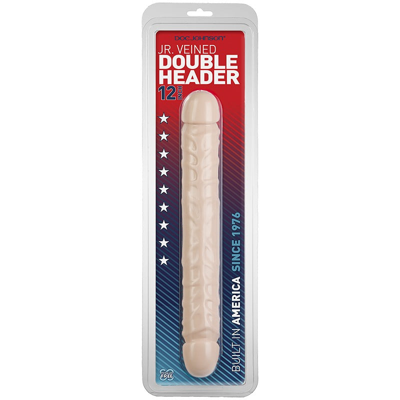 12 Jr. Veined Double Header White