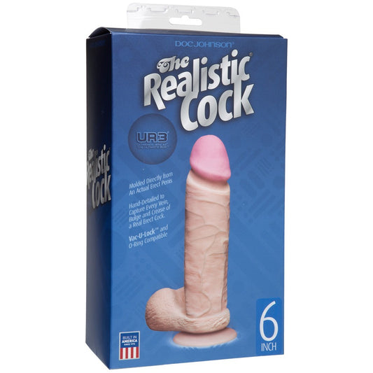 6" Realistic Cock Vanilla