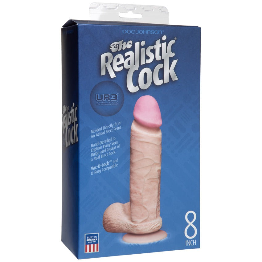 8" Realistic Cock Vanilla