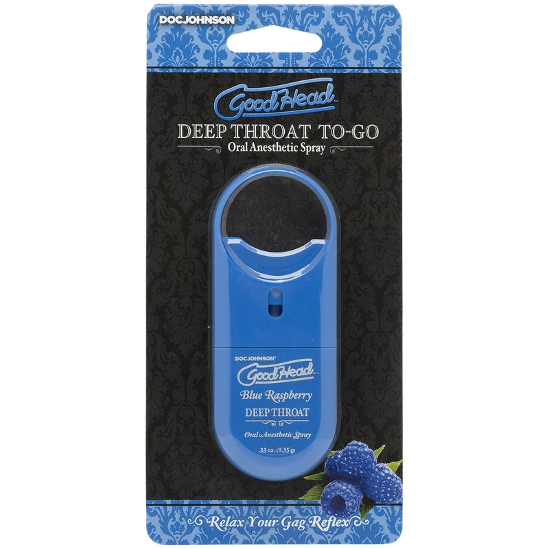 GoodHead To-Go Deep Throat Spray Blue Raspberry