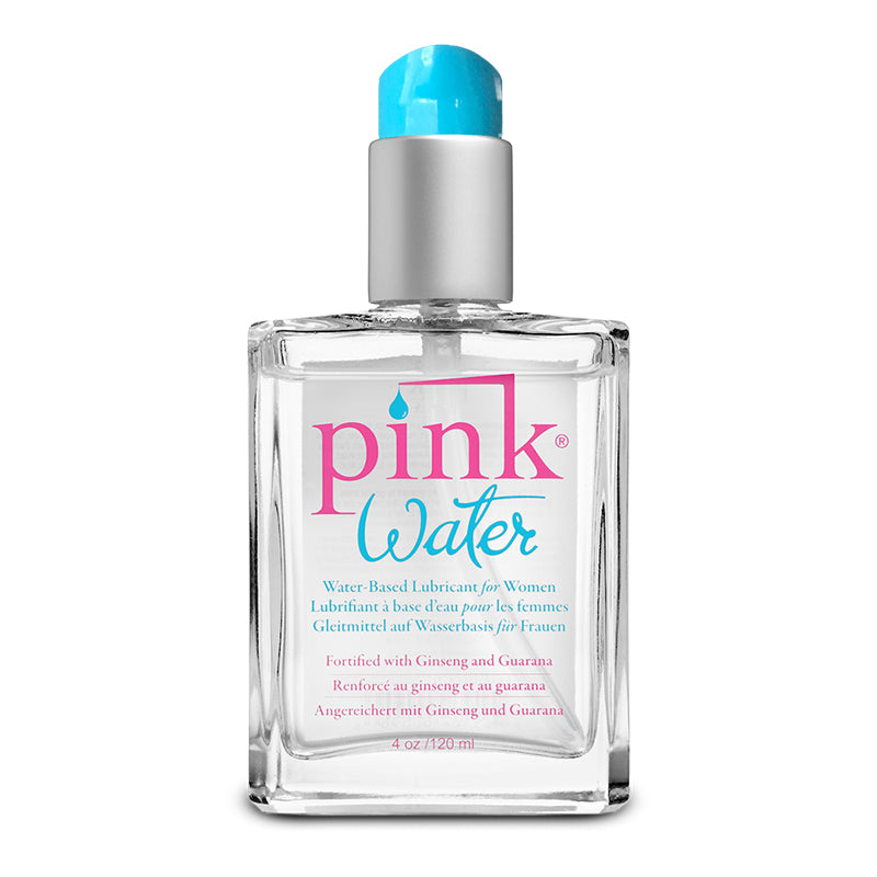 4 oz Pink Water Based Lube Glass Bottle (Unicarton)