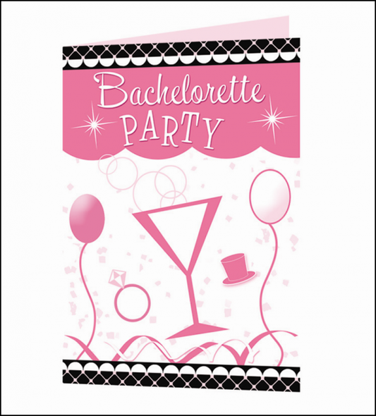 Bachelorette Party Invitation 10 Pack