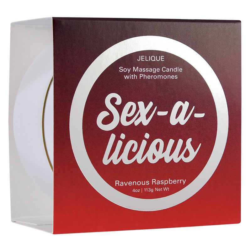 4 oz  Massage Candle Sex-A-Licious Ravenous Raspberry