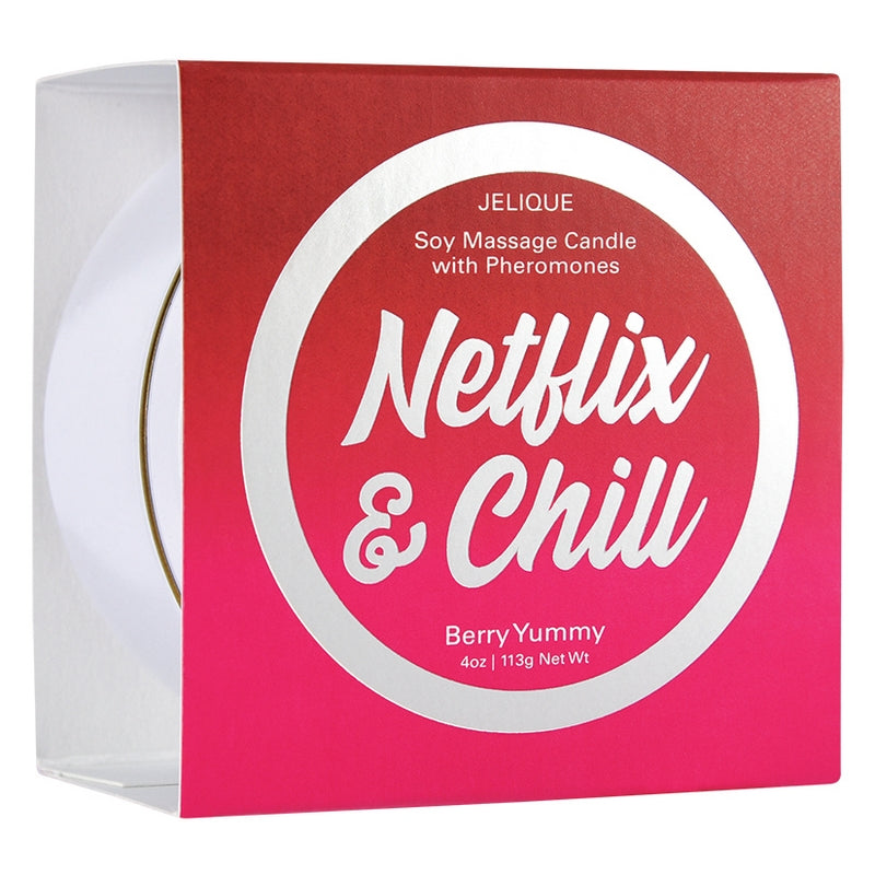 4 oz  Massage Candle Netflix & Chill Berry Yummy