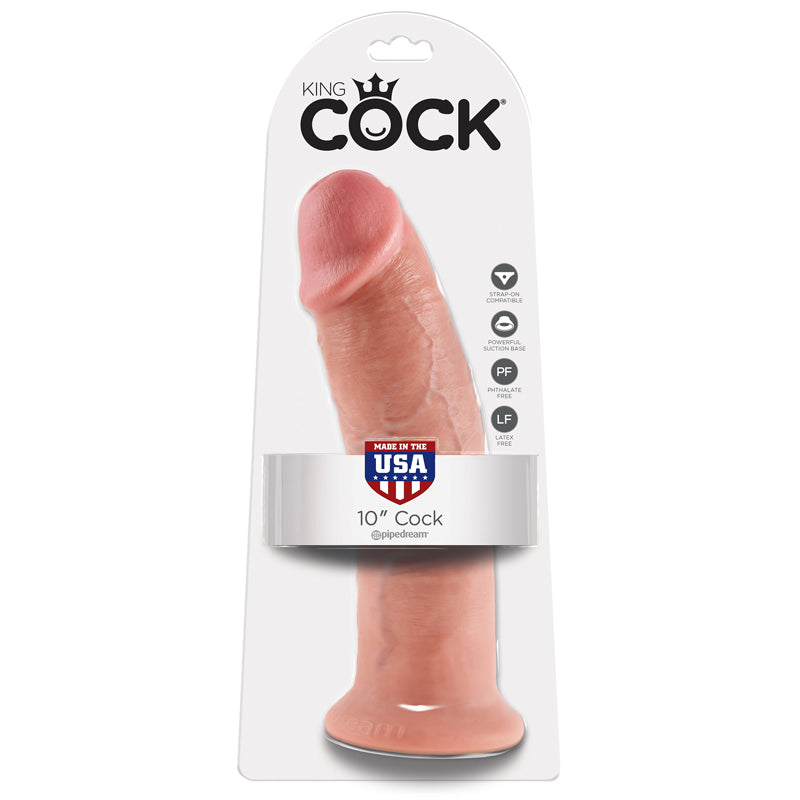 King Cock 10" Cock Biege