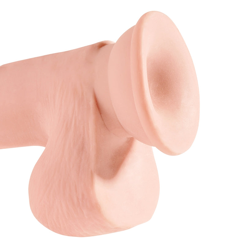 King Cock Plus 7.5 Triple Density Cock with Balls Beige
