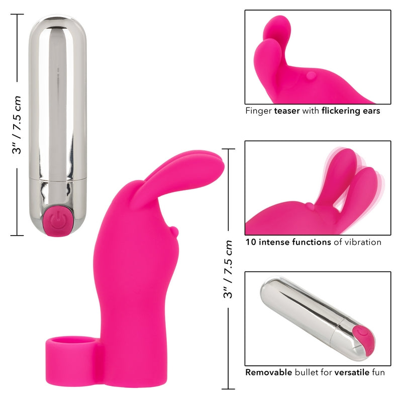 Intimate Play Rechargeable Finger Bunny Pink