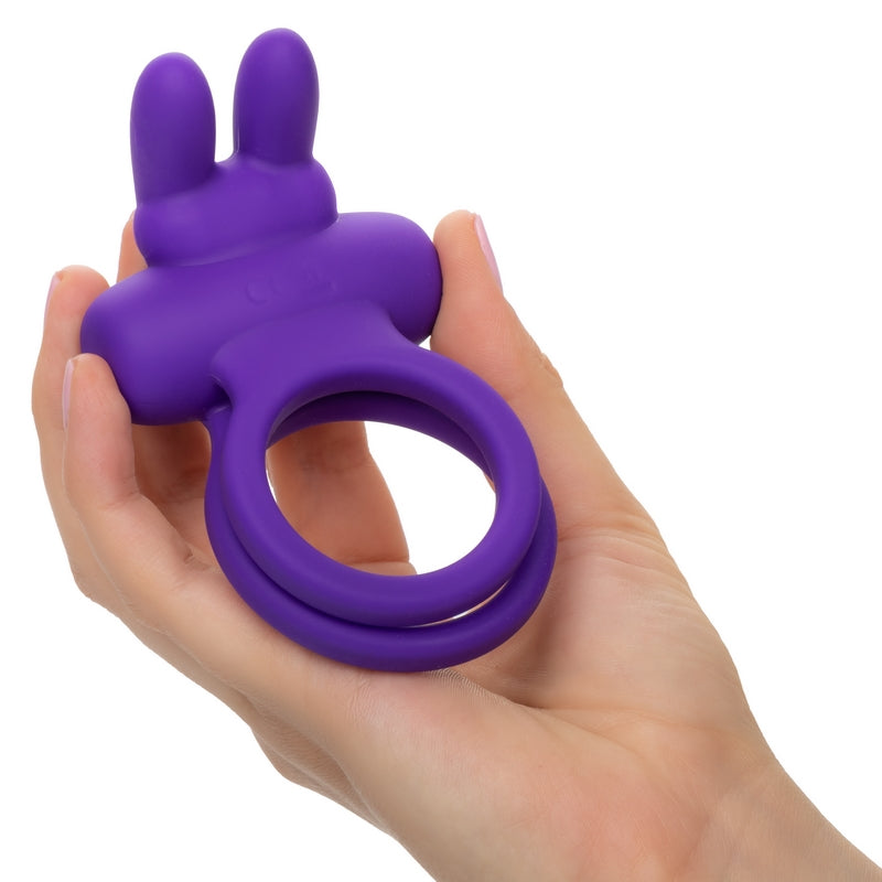 Silicone Rechargeable Dual Rockin Rabbit Purple