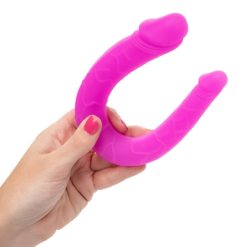 Silicone Double Dong AC/DC Dong Pink