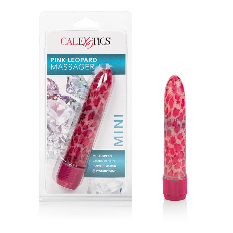 4" Pink Leopard Massager